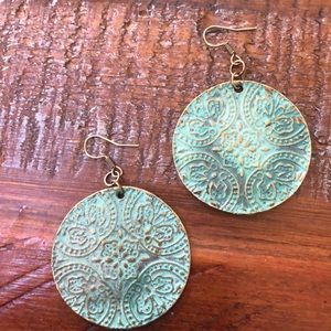 Patina earrings